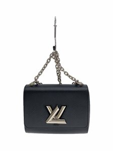 LOUIS VUITTON◆ツイストMM_エピ_BLK/レザー/BLK