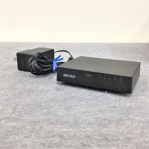 @XY1712 秋葉原万世商会 ヤフオク店 BUFFALO LSW4-TX-5EPL /BKD スイッチングハブ ５ポート イーサネットハブ