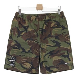 【美品】F.C.R.B. エフシーアールビー FCRB-220040 PRACTICE SHORTS ショーツ カモフラ カーキ系 L [240101311966] メンズ