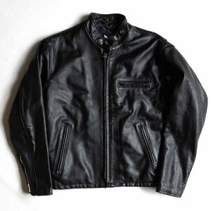 【美品】SCHOTT【641Q/シングルライダースジャケット】40 レザージャケット アメリカ製 ショット 2409597