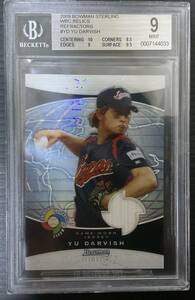 2009 bowman sterling WBC ダルビッシュ有　ジャージーカード　199枚限定　BGS9