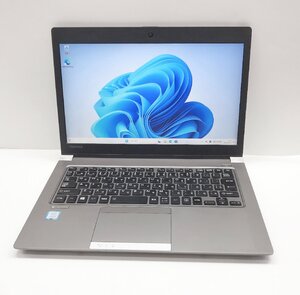 NT: 東芝 DynaBook R63/M Corei5-8250U 1.60GH/メモリ：8GB/SSD:128GB/無線 ノートパソコン＆Windows11