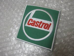 未使用・長期保管品訳あり ☆ Castrol カストロール ワッペン　8cm x 8cm ☆　