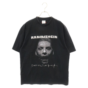 VETEMENTS ヴェトモン 17AW RAMMSTEIN PRINTED T-SHIRT MAH18TR27 ラムシュタイン プリント 半袖Tシャツ ブラック