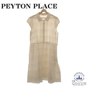 【訳アリ】 PEYTON PLACE ペイトンプレイス ワンピース ロング丈 袖なし ボタン レディース 15B キュプラ 日本製 901-2692 送料無料