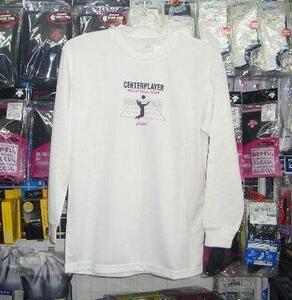 バレーボール tシャツ アシックス XW6552 asics 限定販売センタープレイヤー 長袖Tシャツ（0102）白ホワイト Lサイズ新品’