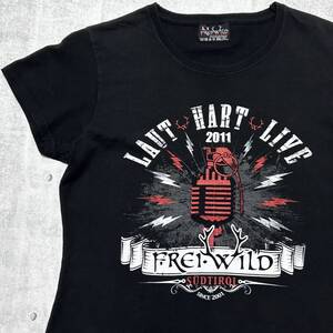 FREI WILD 2011年 LIVE ライブ バンドTシャツ フリーワイルド　　フライヴィルト ロックT レディース ミュージックティー ドイツ 柳10116