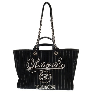 CHANEL シャネル ドーヴィル ライン 2WAY キャンバス トートバッグ ポーチ付 66941 レディース