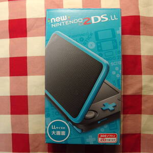 新品未使用 Newニンテンドー2DS LL ブラック×ターコイズ (JANSBAAA) 2DS本体 3DS本体 未通電 JAN-S-BAAA