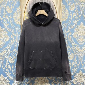 VISVIM ビズビム 23SS COURT HOODIE P.O CRASH 泥染加工 ヴィンテージ加工 パーカー フーディー トレーナー 0123105010019 サイズ3