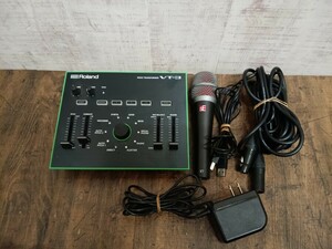 Roland　ローランド　VT-3 Voice Transformer ボイストランスフォーマー　ボーカルエフェクター　SE V7 マイク　ジャンク