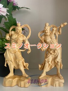 金剛力士像 ★最新作 木彫仏像 仏教美術 精密細工 仏師手仕上げ品 高さ20cm