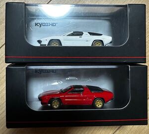 京商 オリジナル 1/64 ランボルギーニ Lamborghini シルエット Silhouette RED ホワイト　レッド　2台セット　No.2