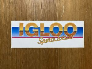 ★レトロなヨーロッパのステッカー★ H803★車・バイク・スーツケース・コレクションに★IGLOOクーラーボックスキャンプアウトドアフランス