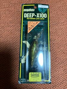 ★未使用品★Megabass メガバス DEEP-X100 ディープX100 GGバス 1999製