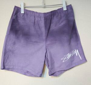 美品 stussy ステューシー 24SS NYLON SHORT WAVE DYE ナイロンショーツ ウェーブダイ 水陸両用 スイムショーツ XLサイズ TS