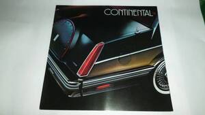 ■1982　リンカーンLINCOLN CONTINENTAL カタログ■