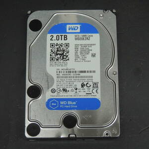 【検品済み】WD 2TB HDD WD20EZRZ (使用9347時間) 管理:セ-50