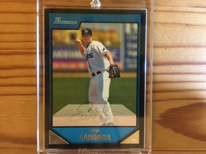 2007 Bowman Prospects #BP112 Evan Longoria Auto ワールドシリーズ活躍