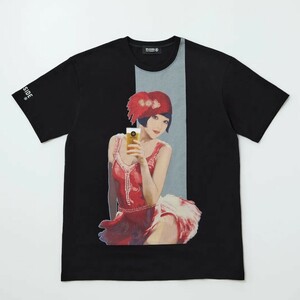 新品未開封 WILDSIDE YOHJI YAMAMOTO 内田すずめ サッポロビール 黒ラベル コラボTシャツ 美人画 ブラック 黒 S 赤 レッド ヨウジヤマモト 