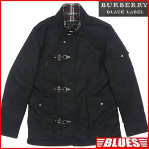 即決★BURBERRY BLACK LABEL★メンズ M 廃版 ジャケット コート バーバリーブラックレーベル 黒 ノバチェック 三陽商会