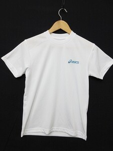 【送料無料】【未使用】アシックス asics 半袖 Tシャツ 丸首 ロゴ刺しゅう 白 ホワイト キッズ 150サイズ ■管理番号L23861SSA21-200627-50