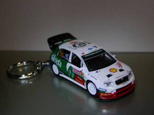 ■即決■キーホルダー■SKODA FABIA WRC05■シュコダ■ダイキャストモデル■アクセサリー■キーチェーン■