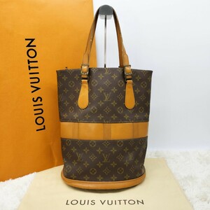 正規品 美品 LOUISVUITTON ルイヴィトン ヴィトン トートバッグ ショルダーバッグ USA限定 バケット バケットGM バケツ モノグラム T42238