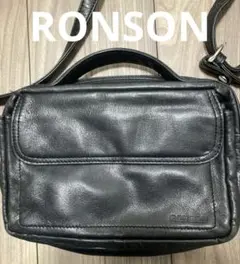 RONSON ブラック ショルダーバッグ