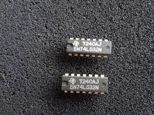 テキサス製　SN74LS32N(Quad 2-Input OR Gates)② 2個セット