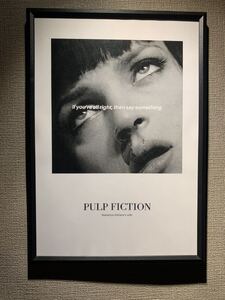 PULP FICTION パルプフィクション タランティーノA4 ポスター 額付き 送料込み Ⅰ