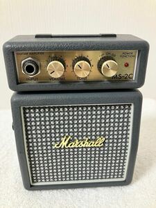 Marshall マーシャル ミニアンプ MS-2C クラシック風 電池/アダプター両対応 ヘッドホンジャック装備