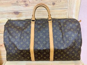 ■ ルイヴィトン Louis Vuitton バッグ ボストンバッグ モノグラム キーポル55 M41424 SP0957 ブラウン レザー 中古