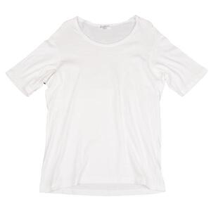 ヨウジヤマモト プールオムYohji Yamamoto POUR HOMME ニットネック切替Tシャツ 白3