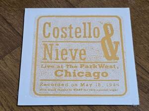 (CD) Costello & Nieve●コステロ & ナイーヴ / Live At The ParkWest, Chicago