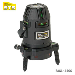 【オススメ】〈STS〉　電子整準式自動誘導フルライングリーンレーザー墨出器　EAGL-440G　（セット品）受光器・ケース等付