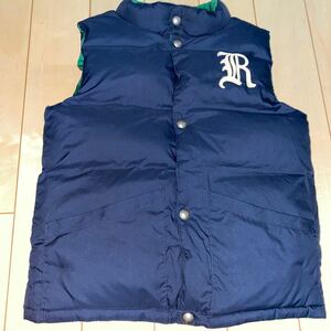 美品　POLO RALPH LAUREN ダウンベスト リバーシブル　コート 130 子ども服 ベスト ダウン ラルフローレン ラルフ