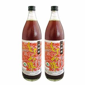 新里酒造 沖縄産 もろみ酢 加糖 900ml ×2セット