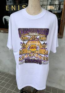 ★デッドストック★NBA★99-00s★LOS ANGELES★LAKERS★レイカーズ★チャンピオン★Tシャツ★ホワイト★メンズ★サイズXL★DELTA★バスケ★