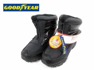 送料300円(税込)■zf057■レディース GOODYEAR 防水防滑あったかブーツ ブラック 22.5cm(柊)【シンオク】