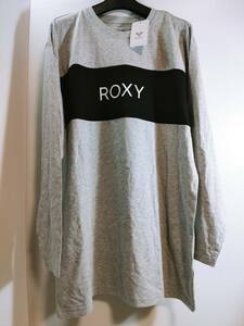 未使用タグ付き ROXY ロキシー レディース ゆったりカットソー グレー S