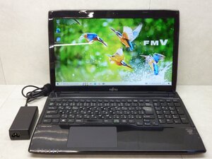 ☆1円スタート☆第4世代☆富士通☆LIFEBOOK AH53/M☆Core i7 2.20Hz/8GB/750GB/BD/無線/Bluetooth/カメラ/Office/Windows 10 Home☆