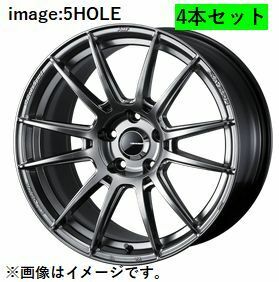 個人宅発送可能 Weds ウエッズスポーツ 18X9.5J +45 5穴 PCD100 PSB ホイール ４本セット SA-62R エスエー ロクニーアール (41819)