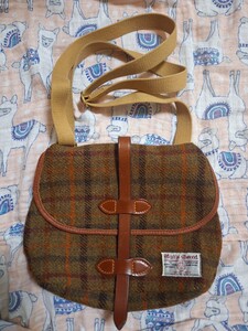 BRADY × HARRIS TWEED ショルダーバック　ブラウン　ブレディ　ハリスツイード