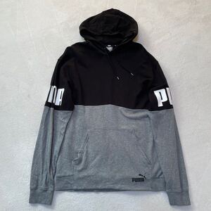 XXL PUMA プーマ パーカー トップス ブラック グレー おっきいサイズ　2XL