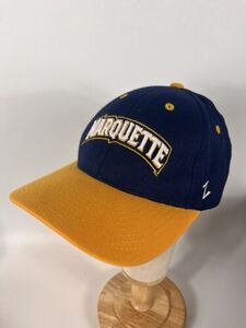 Marquette University Zephyr Golden Eagles Navy Baseball Strapback Hat Cap 海外 即決