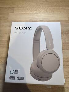 動作確認済み ソニー SONY ワイヤレスヘッドホン WH-CH520C ベージュ　①