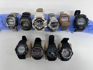 【1円スタート】CASIO カシオ 腕時計 10個まとめ G-SHOCK ジーショック ソーラー ユニセックス ジャンク