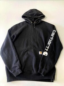 Carhartt カーハート ルーズフィット 裏起毛 プルオーバー パーカー sizeL/黒◇■