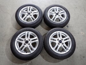 YS12919【送料無料155/65R14】タント サクラ デリカミニ N-BOX スペーシア 中古スタッドレス●14×4.5J 100/4H ET45●1円スタート